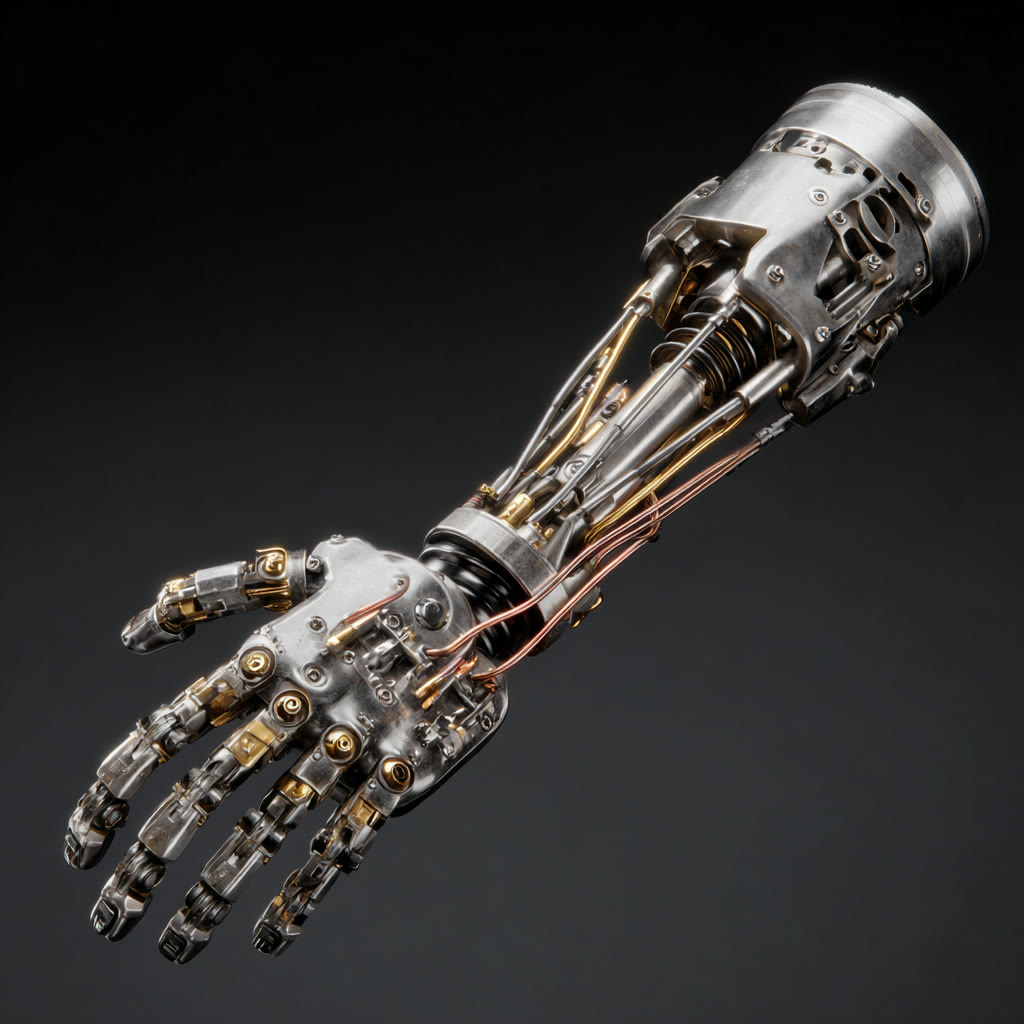 Exoform forearm, finger cluster